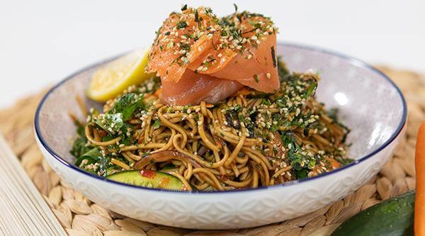 SALMON SOBA SALAD